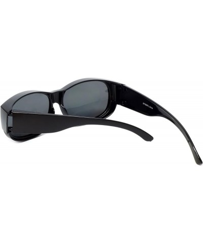 Fitover Sunglasses Wear-Over your Readers Perfect for Driving (7667) with Case Black Grey $7.77 Oval