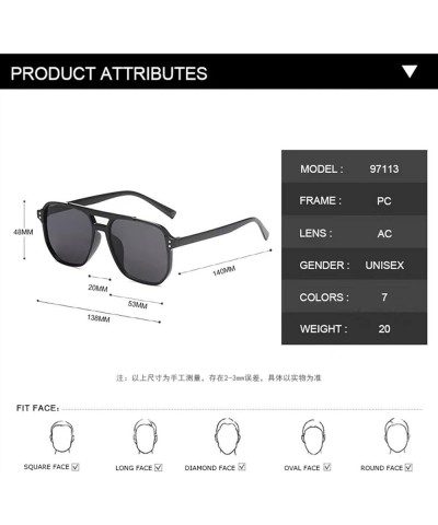 Outdoor Vacation Men's Women's Sunglasses Beach Decorative Trendy UV400 Sunglasses Gift 1 $13.57 Designer