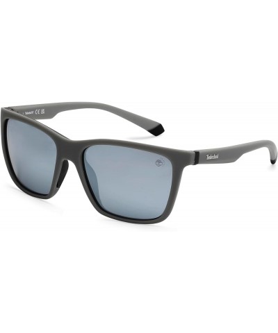 Men's Injected Sun Glasses Round Sunglasses Grey/Other / Smoke Polarized $41.04 Square