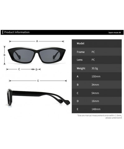 Punk Sunglasses Woman Small Frame Polygon Sun Glasses Female Gradient Color Eyewear C1 Black Gray $15.57 Rectangular