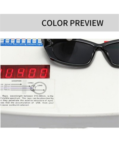 Punk Sunglasses Woman Small Frame Polygon Sun Glasses Female Gradient Color Eyewear C1 Black Gray $15.57 Rectangular