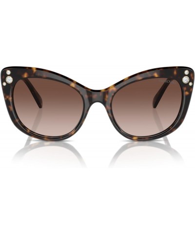 Women's Sk6020 Square Sunglasses Black/Dark Grey $59.45 Oversized