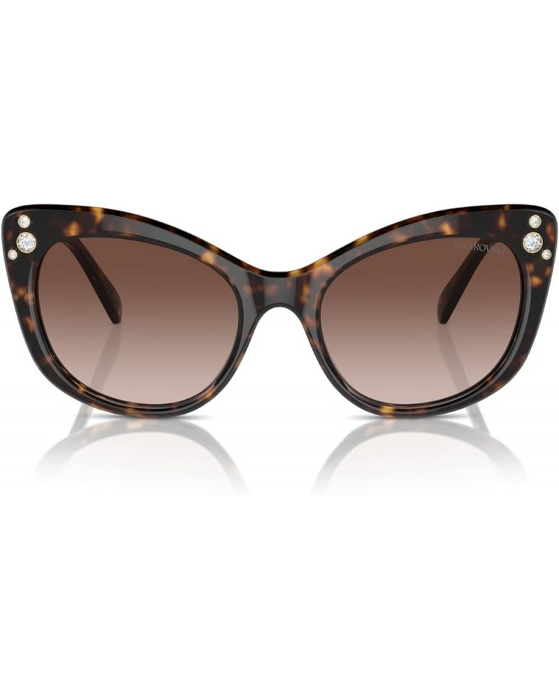 Women's Sk6020 Square Sunglasses Black/Dark Grey $59.45 Oversized