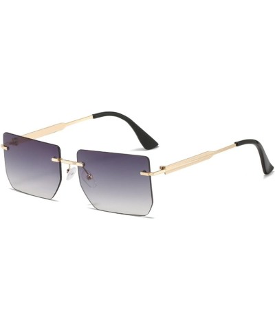 Frameless Square Men's and Women's Sunglasses Street Shooting Outdoor Vacation Sports (Color : B, Size : Medium) Medium C $15...