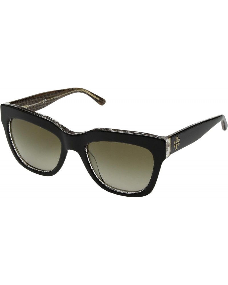 TY7126 Sunglasses 174013-53 - Black Crystal On Raffia Frame, Smoke TY7126-174013-53 $57.30 Rectangular