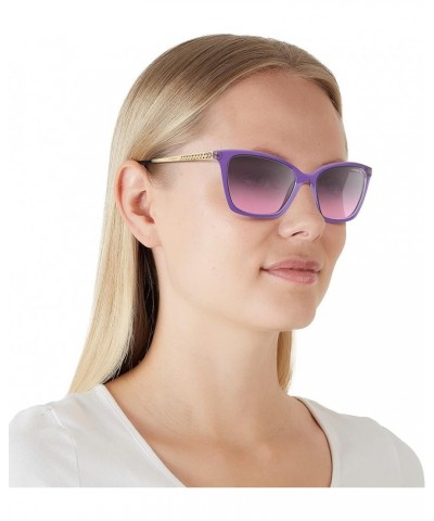 Women's Vo5333s Cat Eye Sunglasses Top Violet/Transparent Grey/Violet Gradient Grey $31.19 Cat Eye