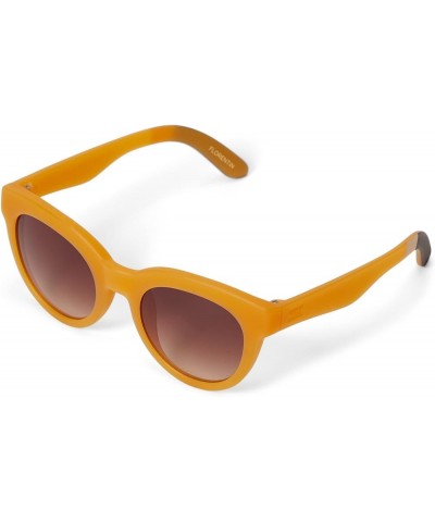 Women's Floretin Round Sunglasses Matte Sunflower/Rubberized Finish $30.37 Round