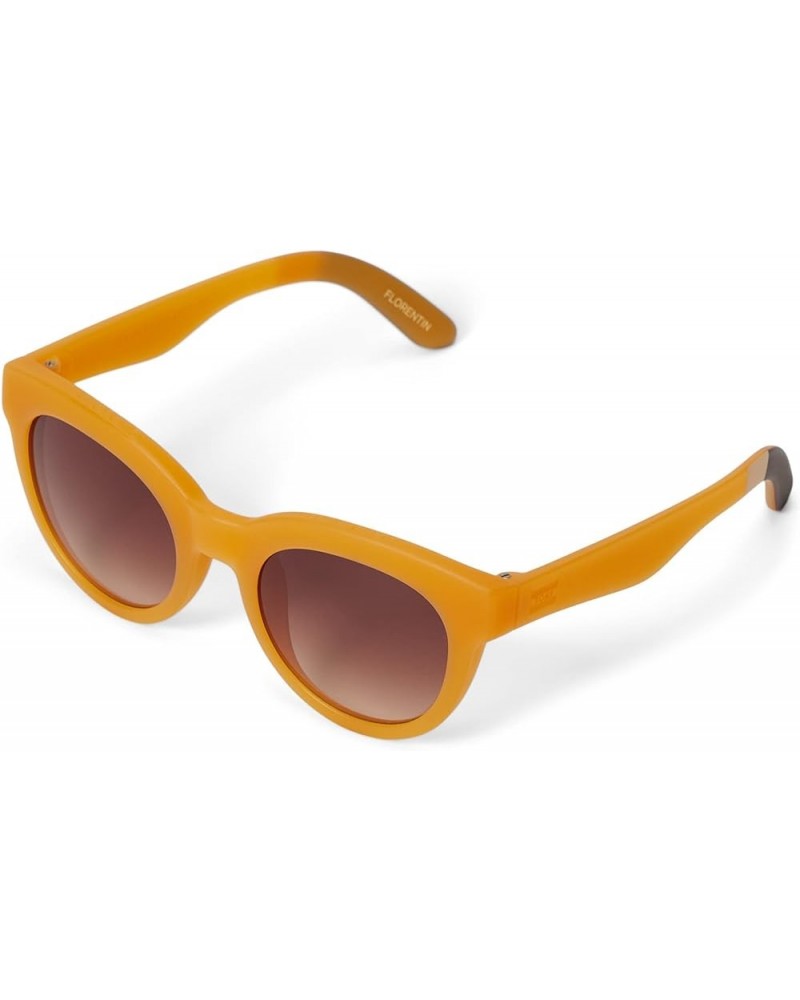 Women's Floretin Round Sunglasses Matte Sunflower/Rubberized Finish $30.37 Round