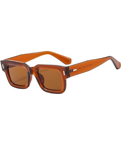 Square Men's and Women's Fashion Outdoor Vacation Sunglasses (Color : B, Size : 1) 1 E $14.03 Designer