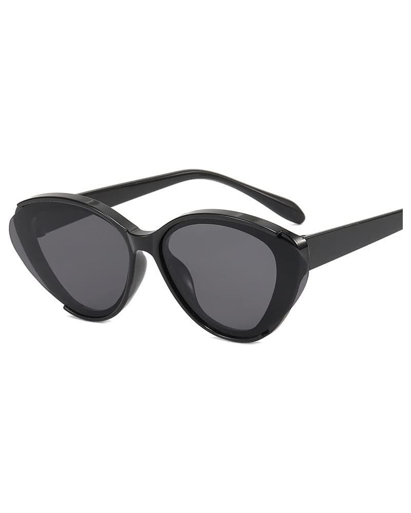 Cat-Eye Fashion Sunglasses for Men and Women Outdoor Holiday Hip Hop Decorative Sunglasses Sunglasses Men Trendy (Color : Kha...