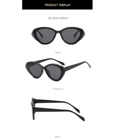 Cat-Eye Fashion Sunglasses for Men and Women Outdoor Holiday Hip Hop Decorative Sunglasses Sunglasses Men Trendy (Color : Kha...