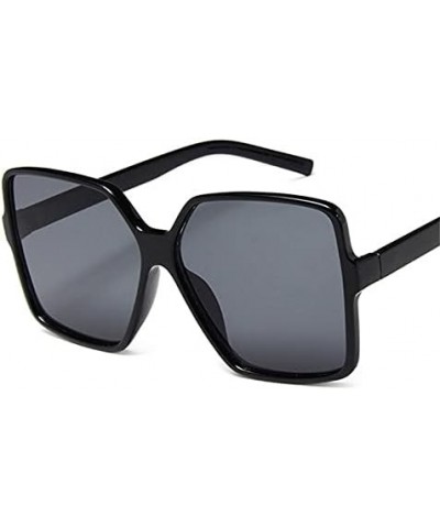 Fashion Square Ladies Sunglasses Classic Square Men's Glasses Large Frame Driving Sunglasses Gray $14.15 Rectangular