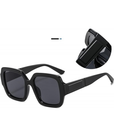 Retro Cat Eye Sunglasses for Men and Women Outdoor Sunshade Vacation Sunglasses (Color : Navy, Size : Medium) Medium Navy $18...