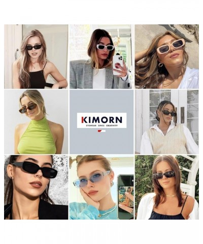 Rectangle Sunglasses for Women Men Trendy Retro Fashion Sun Glasses 90's Vintage UV 400 Protection Square Frame K1200 Purple ...