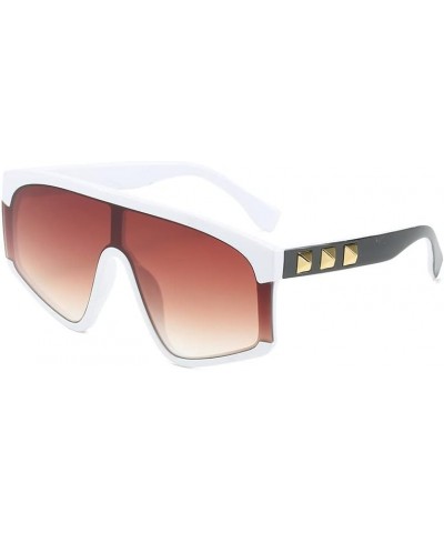 Big Frame Street Shooting Fashion Sunglasses for Men and Women (Color : G, Size : Medium) Medium A $21.22 Designer