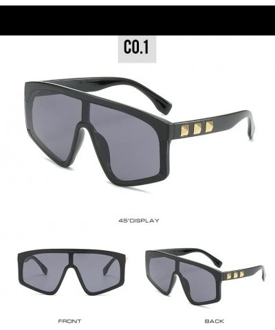 Big Frame Street Shooting Fashion Sunglasses for Men and Women (Color : G, Size : Medium) Medium A $21.22 Designer