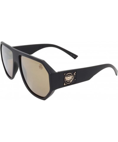 BLACK FLYS Sunglasses Mix Master Fly - Mix Master Mike Collab 62mm-18mm-148mm (matte black/GOLD MIRROR lens) $48.57 Rectangular