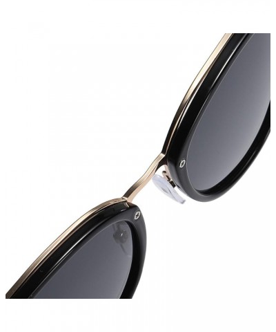 HD Vintage Classic Polarized Sunglasses for Men Women Around Rectangular Designer Style UV400 Protection Carbon $8.84 Oval