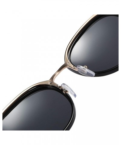 HD Vintage Classic Polarized Sunglasses for Men Women Around Rectangular Designer Style UV400 Protection Carbon $8.84 Oval