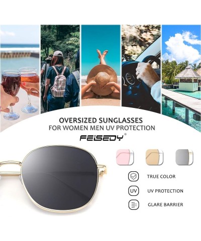 Oversized Round Sunglasses Women Ocean Colored Eyewear Brand Design B2654 Black $10.02 Oversized