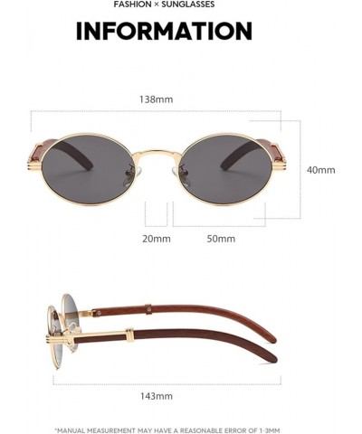 Retro Small Round Frame Sunglasses Men and Women Outdoor Vacation Beach Sun Shades (Color : A, Size : Medium) Medium D $16.82...