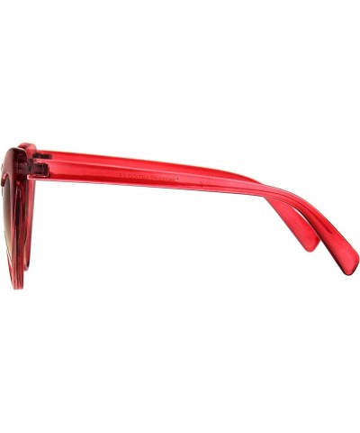 Womens Cat Eye Heart Shape Retro Goth Plastic Sunglasses Red $8.52 Cat Eye