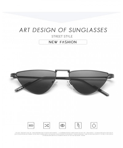 Metal Fashion Cat Eye Small Frame Retro Outdoor Holiday Men and Women Decorative Sunglasses (Color : E, Size : 1) 1 F $14.35 ...