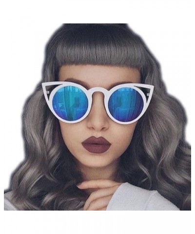 Fashion Women Oversized Cat Eye Sunglasses Mirror Eyewear UV400 7 $8.09 Cat Eye