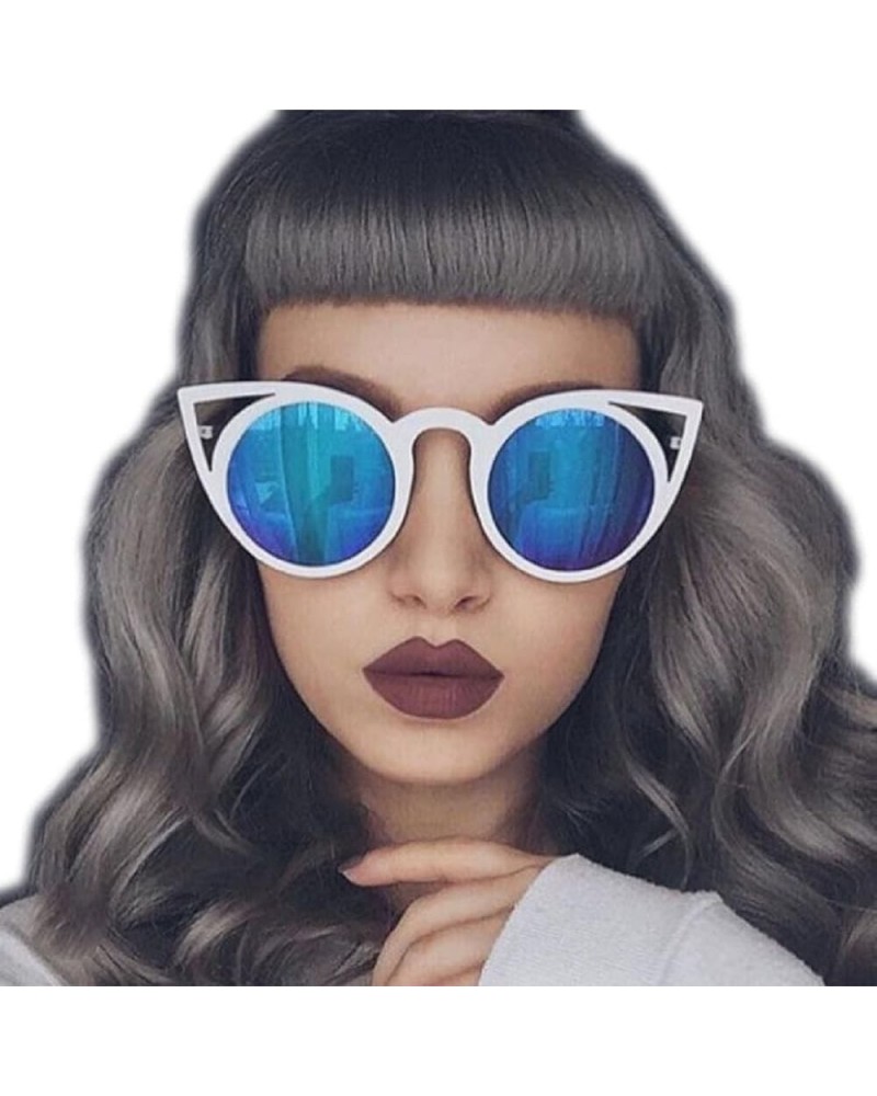 Fashion Women Oversized Cat Eye Sunglasses Mirror Eyewear UV400 7 $8.09 Cat Eye