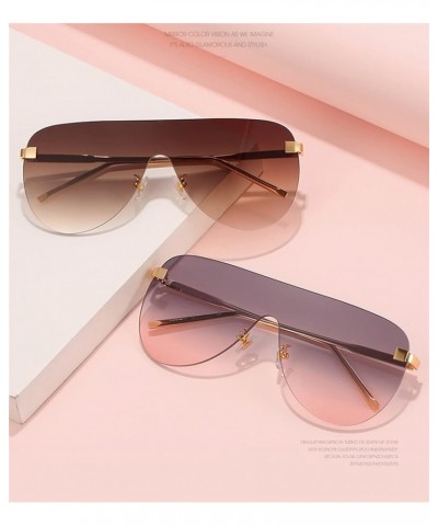 Fashion Woman Big Frame Sunshade Sunglasses (Color : B, Size : Medium) Medium E $17.30 Designer