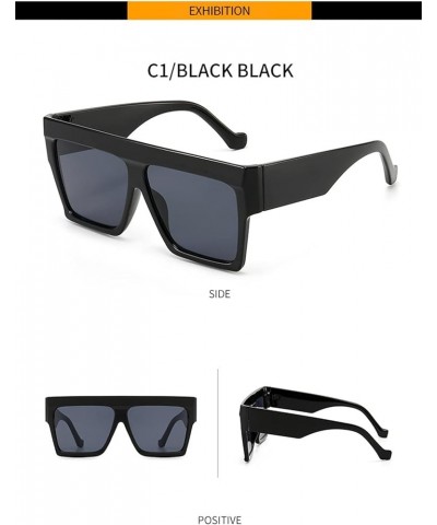 Retro Large-Frame Sunglasses for Men and Women (Color : 3, Size : 1) 1 3 $17.36 Designer