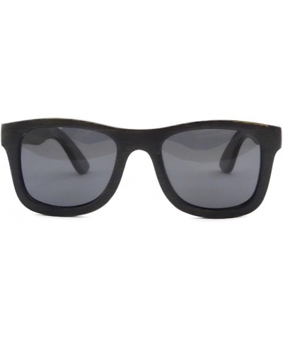 Polarized Bamboo Wood Sunglasses UV400 Protection-TY6016/6026 Bamboo Black grey $21.72 Oval