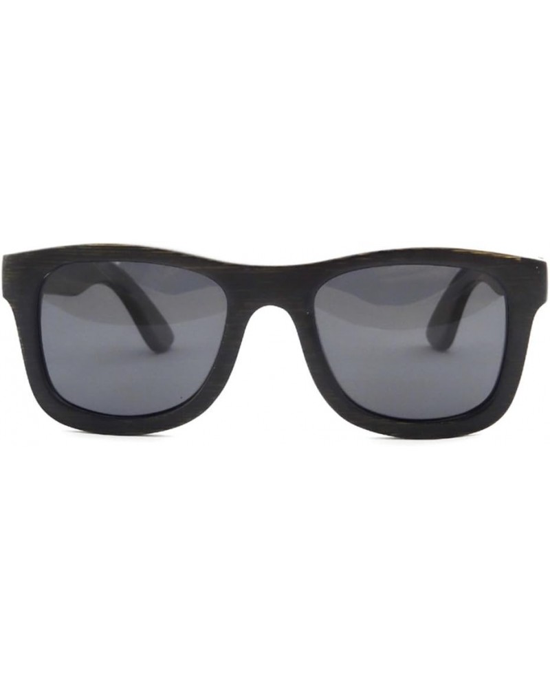 Polarized Bamboo Wood Sunglasses UV400 Protection-TY6016/6026 Bamboo Black grey $21.72 Oval