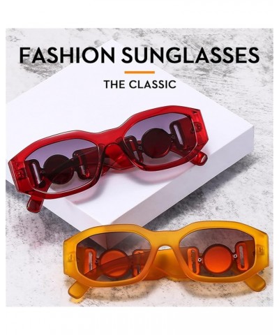 Small Frame Metal Fashion Sunglasses for Men and Women Outdoor Beach Shade Party Sunglasses (Color : B, Size : Medium) Medium...