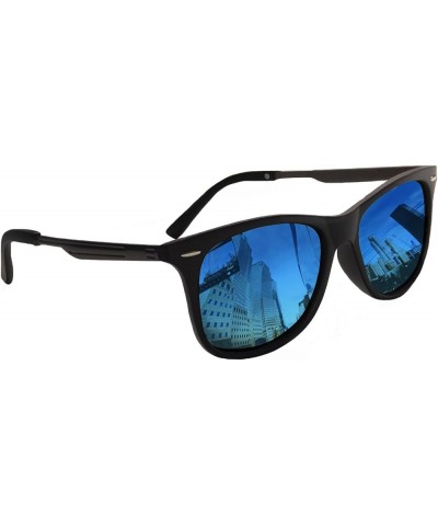 Polarized Unisex Mirror Sunglasses for Men Women, UV Protection, Fashion Trendy Cat Eye, Retro Shades Blue $12.42 Cat Eye