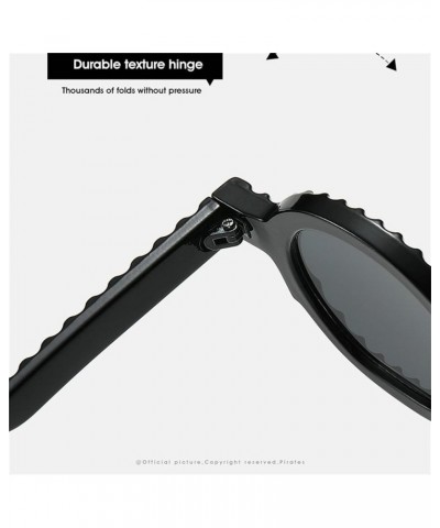 Unique Round Sunglasses Women Fashion Double Color Shades UV400 Men Punk Trending Gradient Oval Sun Glasses Black Plian $10.7...