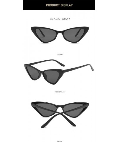 Fashion Cat Eye Triangle Sunglasses Fashion Men and Women Decorative Sunglasses (Color : B, Size : 1) 1 G $11.84 Designer