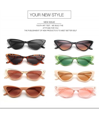 Fashion Cat Eye Triangle Sunglasses Fashion Men and Women Decorative Sunglasses (Color : B, Size : 1) 1 G $11.84 Designer