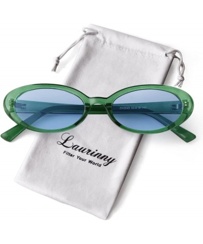 90s Sunglasses for Women Men Retro Oval Sunglasses Glasses Green $8.45 Oval