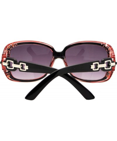 Womens Bifocal Lens Sunglasses Oversized Square Rhinestone Frame Pink $9.57 Oversized