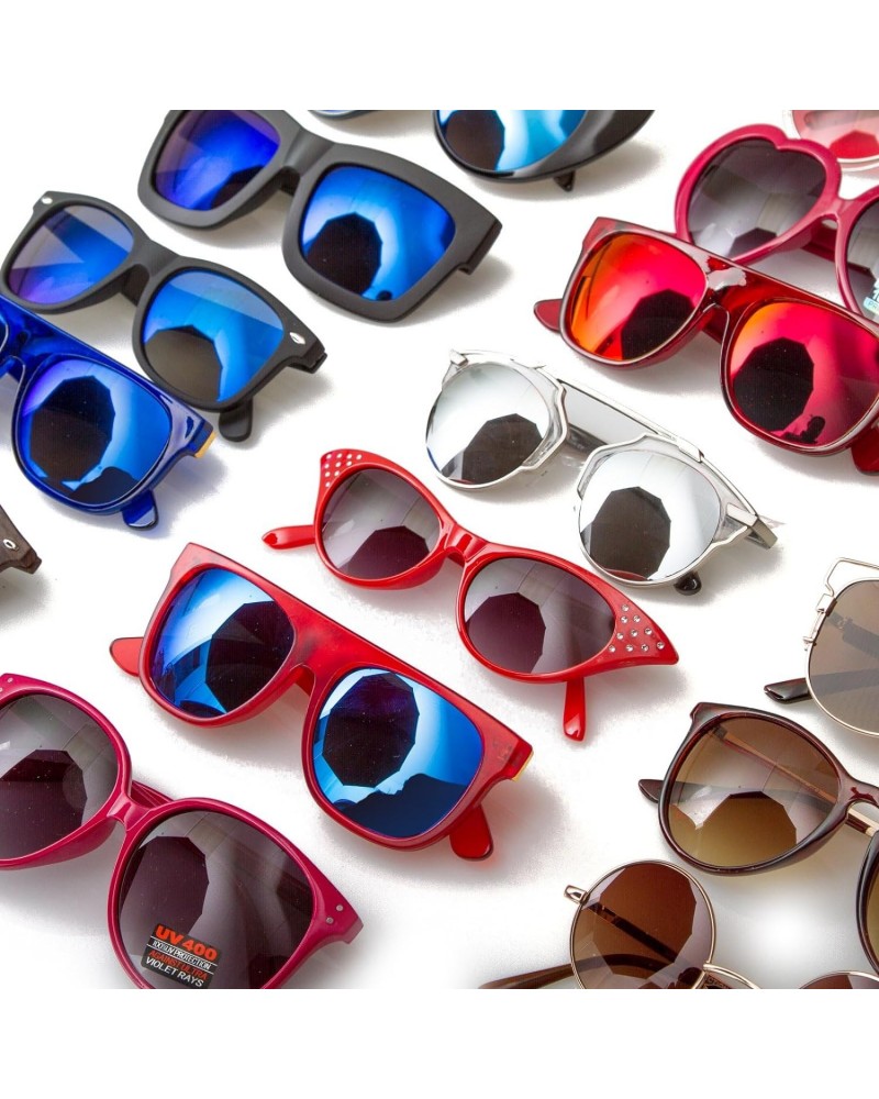 50 Pack Sunglasses Large Assorted Styles and Colors Bulk Glasses $31.50 Square