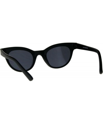 Womens Fashion Sunglasses Horn Rimmed Oval Cateye Frame UV 400 Matte Black $8.13 Cat Eye