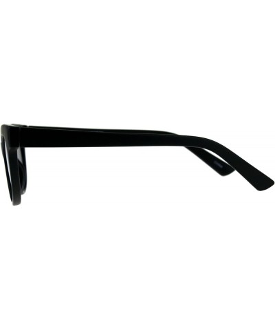 Womens Fashion Sunglasses Horn Rimmed Oval Cateye Frame UV 400 Matte Black $8.13 Cat Eye