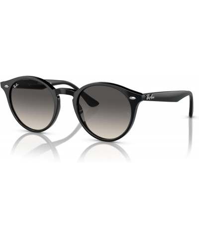 RB2180F Low Bridge Fit Round Sunglasses, Black/Grey Gradient, 51 mm $88.36 Round