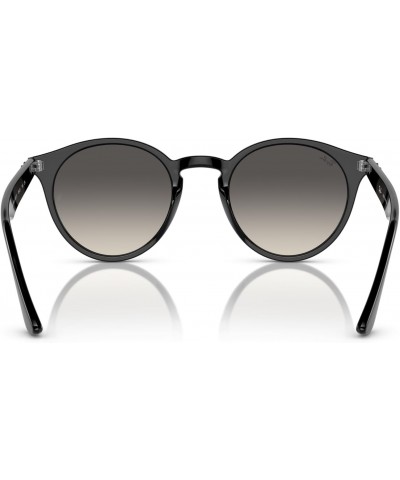 RB2180F Low Bridge Fit Round Sunglasses, Black/Grey Gradient, 51 mm $88.36 Round