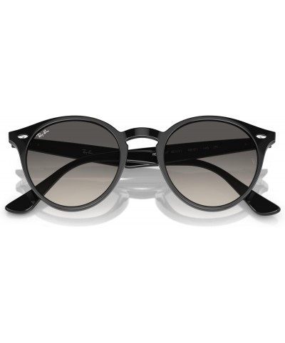 RB2180F Low Bridge Fit Round Sunglasses, Black/Grey Gradient, 51 mm $88.36 Round