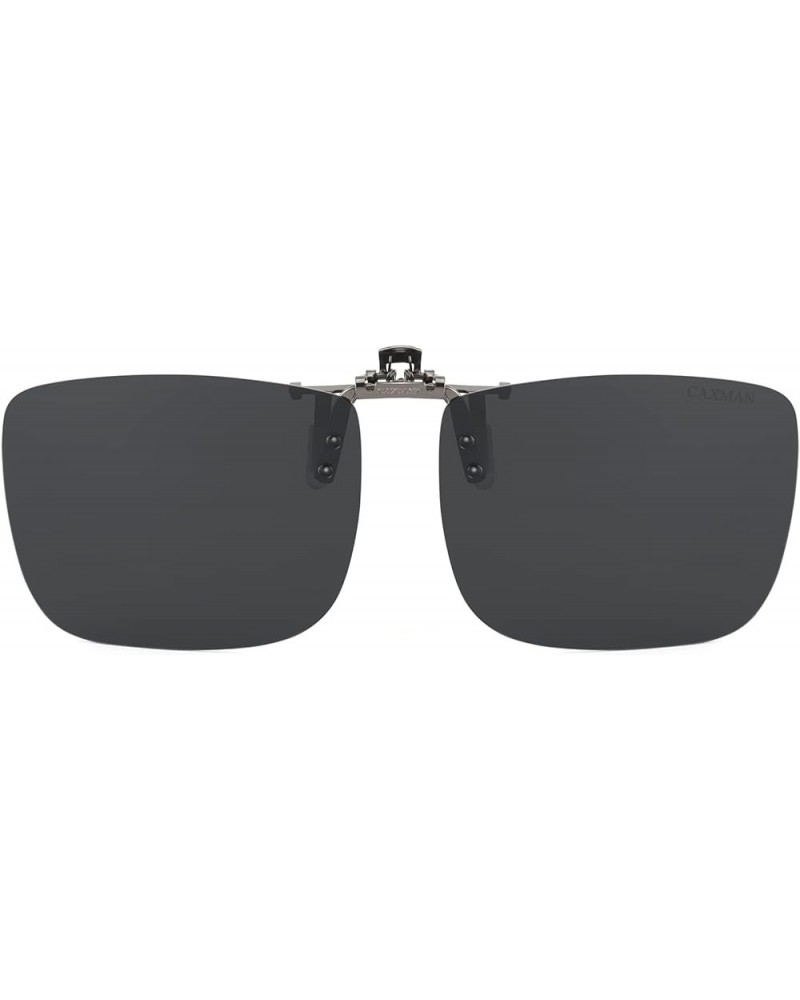 Polarized Clip On Sunglasses Over Prescription Glasses for Men Women UV Protection Dark-black 60*47mm $10.25 Rimless