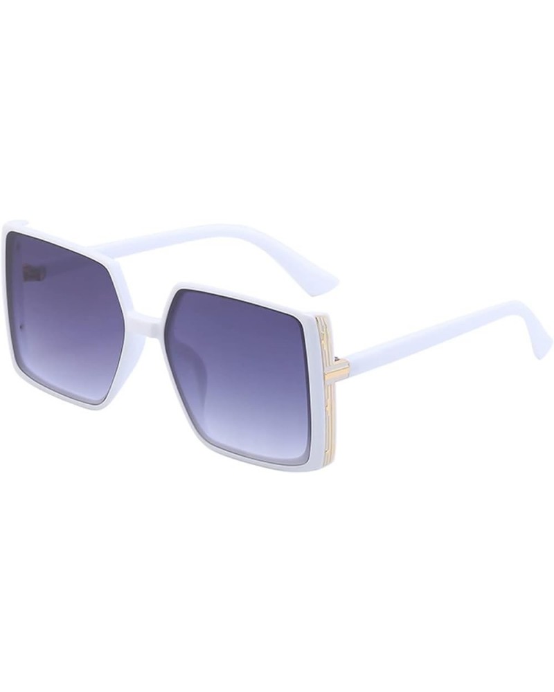 Large Frame Sunscreen Sunglasses for Men and Women (Color : D, Size : Medium) Medium D $22.96 Designer