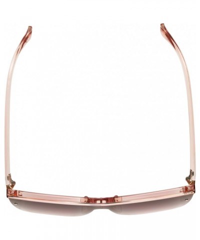 Women's Semi Rimless Shield Sunglasses Pink $25.00 Rimless