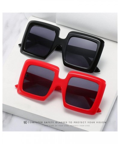 Outdoor Photo Men And Women Big Frame Square Sunglasses 3 $13.28 Designer